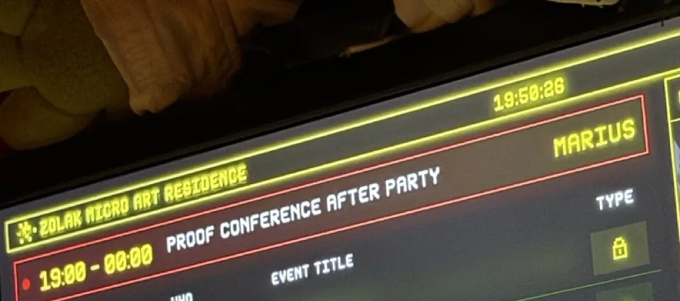 The after-party on the Zolak screen